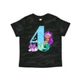 thumbnail image 1 of Inktastic Fourth Birthday Mermaid Girls Toddler T-Shirt, 1 of 5