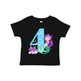 thumbnail image 1 of Inktastic Fourth Birthday Mermaid Girls Toddler T-Shirt, 1 of 5