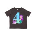 thumbnail image 1 of Inktastic Fourth Birthday Mermaid Girls Toddler T-Shirt, 1 of 5
