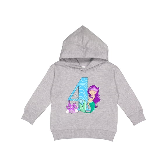 Inktastic Fourth Birthday Mermaid Toddler Hoodie