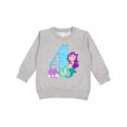 thumbnail image 1 of Inktastic Fourth Birthday Mermaid Toddler Sweatshirt, 1 of 4