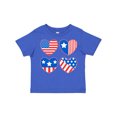 thumbnail image 1 of Inktastic Fourth of July American Flag Hearts Boys or Girls Toddler T-Shirt, 1 of 5