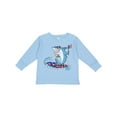 thumbnail image 1 of Inktastic Fourth of July Shark Surfing Boys or Girls Long Sleeve Toddler T-Shirt, 1 of 5