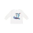 thumbnail image 1 of Inktastic Fourth of July Shark Surfing Boys or Girls Long Sleeve Toddler T-Shirt, 1 of 5