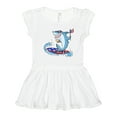 thumbnail image 1 of Inktastic Fourth of July Shark Surfing Girls Toddler Dress, 1 of 5