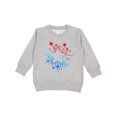 thumbnail image 1 of Inktastic Fourth of July Star Firework Toddler Sweatshirt, 1 of 4