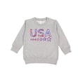 thumbnail image 1 of Inktastic Fourth of July USA Red, White, and Blue Toddler Sweatshirt, 1 of 4