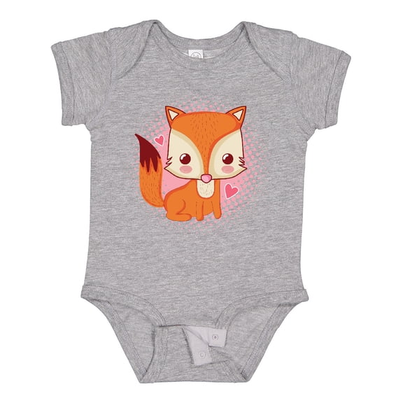 Inktastic Fox Girl Cute Woodland Animal Girls Baby Bodysuit