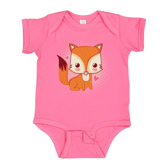 Inktastic Fox Girl Cute Woodland Animal Girls Baby Bodysuit