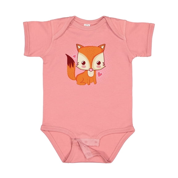 Inktastic Fox Girl Cute Woodland Animal Girls Baby Bodysuit