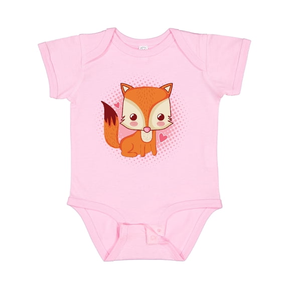 Inktastic Fox Girl Cute Woodland Animal Girls Baby Bodysuit