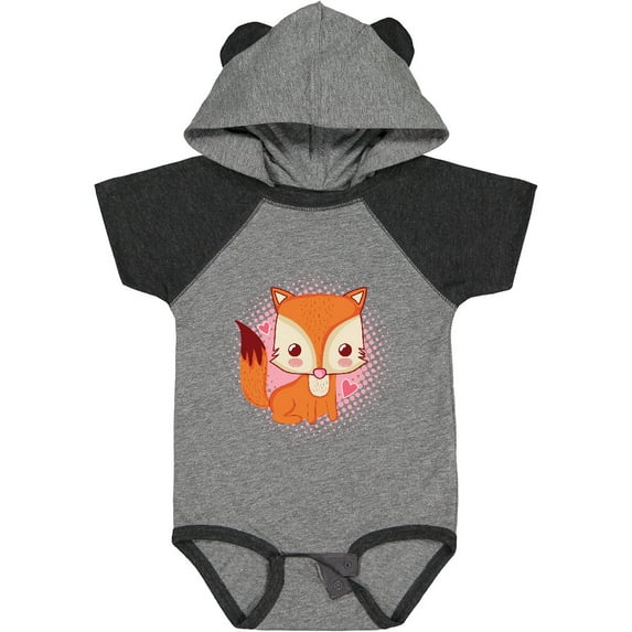 Inktastic Fox Girl Cute Woodland Animal Girls Baby Bodysuit