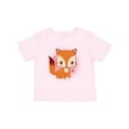 thumbnail image 1 of Inktastic Fox Girl Cute Woodland Animal Girls Toddler T-Shirt, 1 of 5