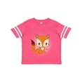 thumbnail image 1 of Inktastic Fox Girl Cute Woodland Animal Girls Toddler T-Shirt, 1 of 5