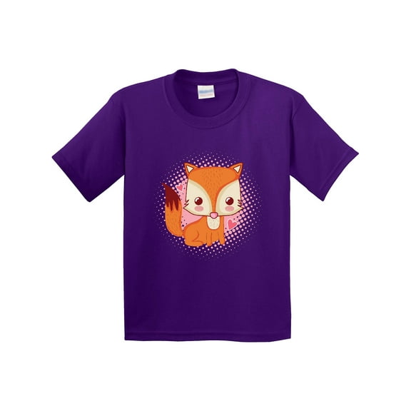 Inktastic Fox Girl Cute Woodland Animal Youth T-Shirt