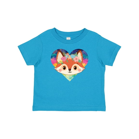 Inktastic Fox Lover Heart Cute for Girls Girls Baby T-Shirt