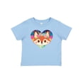 thumbnail image 1 of Inktastic Fox Lover Heart Cute for Girls Girls Baby T-Shirt, 1 of 5