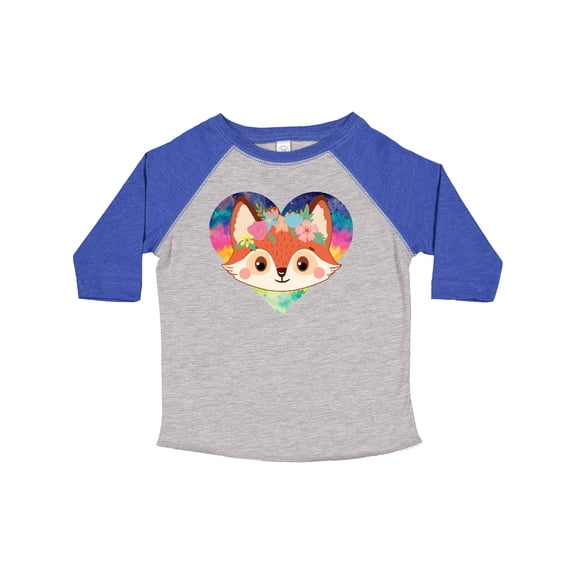 Inktastic Fox Lover Heart Cute for Girls Girls Toddler T-Shirt