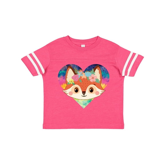 Inktastic Fox Lover Heart Cute for Girls Girls Toddler T-Shirt