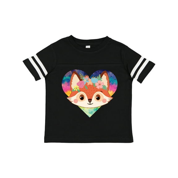 Inktastic Fox Lover Heart Cute for Girls Girls Toddler T-Shirt