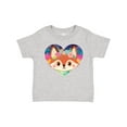thumbnail image 1 of Inktastic Fox Lover Heart Cute for Girls Girls Toddler T-Shirt, 1 of 5