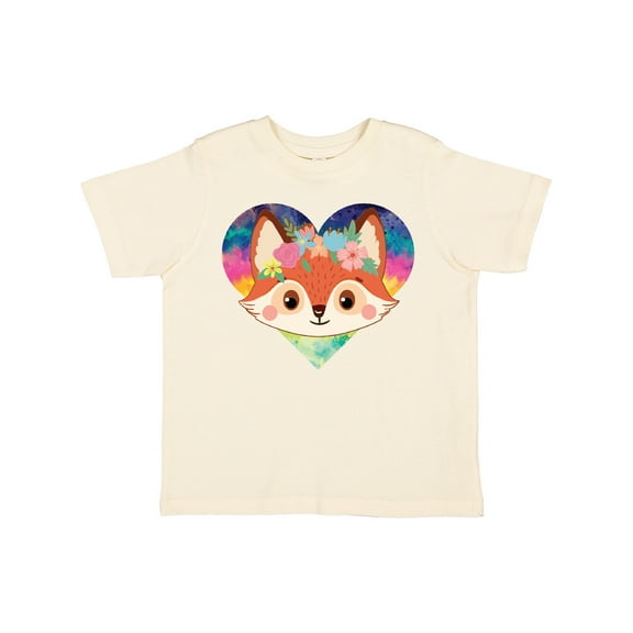 Inktastic Fox Lover Heart Cute for Girls Girls Toddler T-Shirt