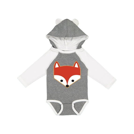 Inktastic Fox Woodland Animals Boys or Girls Long Sleeve Baby Bodysuit