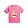 thumbnail image 1 of Inktastic Fox and Books Youth T-Shirt, 1 of 5