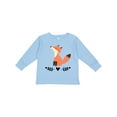 thumbnail image 1 of Inktastic Fox for Girls Woodland Animal Girls Long Sleeve Toddler T-Shirt, 1 of 5
