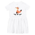 thumbnail image 1 of Inktastic Fox for Girls Woodland Animal Girls Toddler Dress, 1 of 5