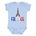 thumbnail image 1 of Inktastic France Eiffel Tower Flag in Text Boys or Girls Baby Bodysuit, 1 of 5