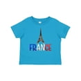 thumbnail image 1 of Inktastic France Eiffel Tower Flag in Text Boys or Girls Baby T-Shirt, 1 of 5