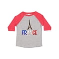thumbnail image 1 of Inktastic France Eiffel Tower Flag in Text Boys or Girls Toddler T-Shirt, 1 of 5