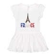 thumbnail image 1 of Inktastic France Eiffel Tower Flag in Text Girls Baby Dress, 1 of 5