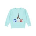 thumbnail image 1 of Inktastic France Eiffel Tower Flag in Text Toddler Sweatshirt, 1 of 4