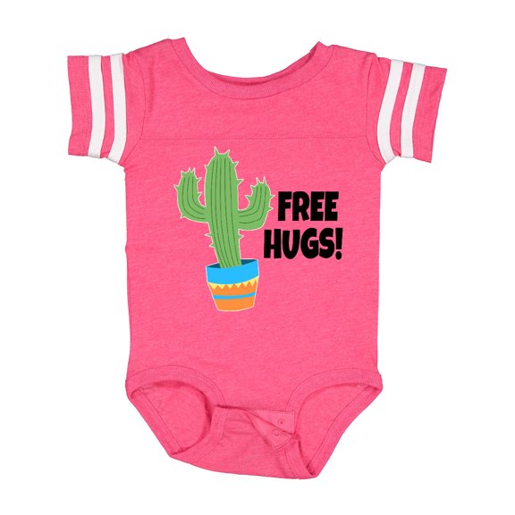 Inktastic Free Hugs with Cactus Plant Boys or Girls Baby Bodysuit