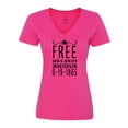 thumbnail image 1 of Inktastic Free- Now and Always- Juneteenth 6-19-1865 Women's V-Neck T-Shirt, 1 of 5