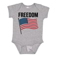 thumbnail image 1 of Inktastic Freedom American Flag Boys or Girls Baby Bodysuit, 1 of 5