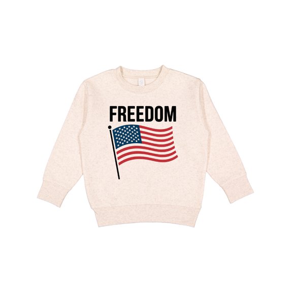 Inktastic Freedom American Flag Toddler Sweatshirt