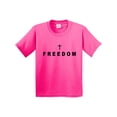 thumbnail image 1 of Inktastic Freedom with Cross Youth T-Shirt, 1 of 5