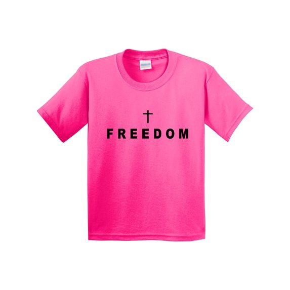 Inktastic Freedom with Cross Youth T-Shirt