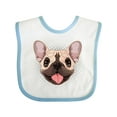 thumbnail image 1 of Inktastic French Bulldog Dog Boys or Girls Baby Bib, 1 of 4