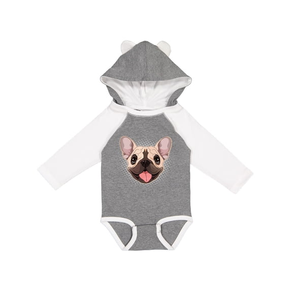 Inktastic French Bulldog Dog Boys or Girls Long Sleeve Baby Bodysuit
