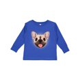 thumbnail image 1 of Inktastic French Bulldog Dog Boys or Girls Long Sleeve Toddler T-Shirt, 1 of 5
