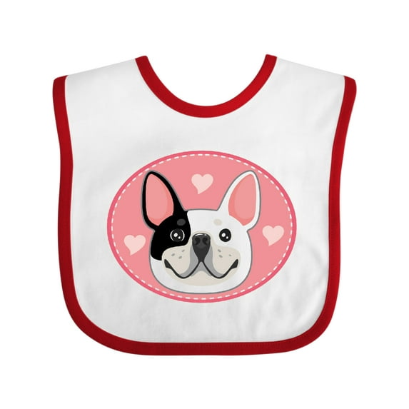 Inktastic French Bulldog Dog Girls Baby Bib