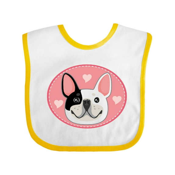 Inktastic French Bulldog Dog Girls Baby Bib
