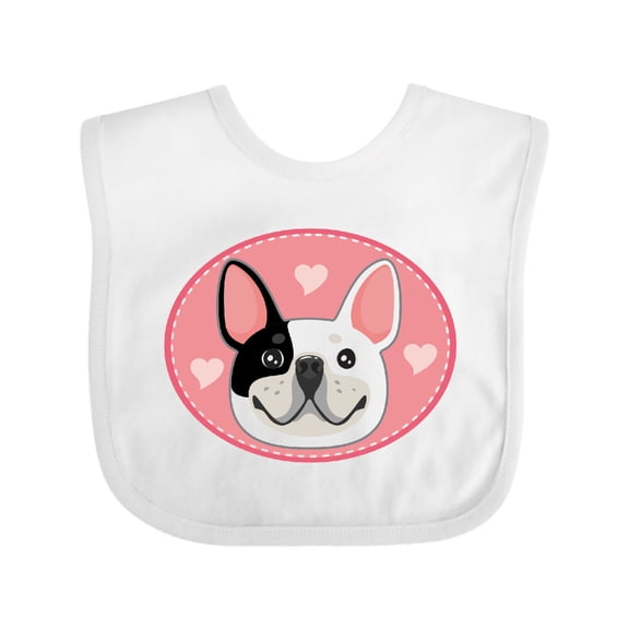 Inktastic French Bulldog Dog Girls Baby Bib