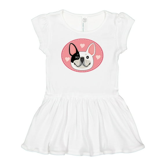 Inktastic French Bulldog Dog Girls Baby Dress