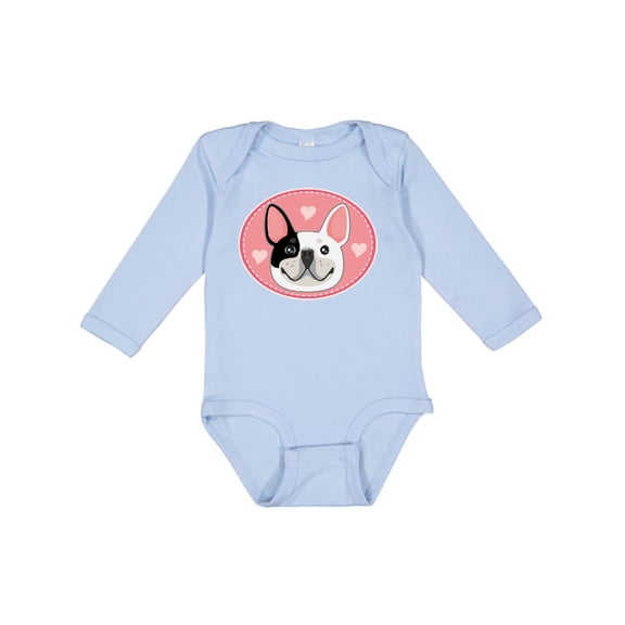 Inktastic French Bulldog Dog Girls Long Sleeve Baby Bodysuit