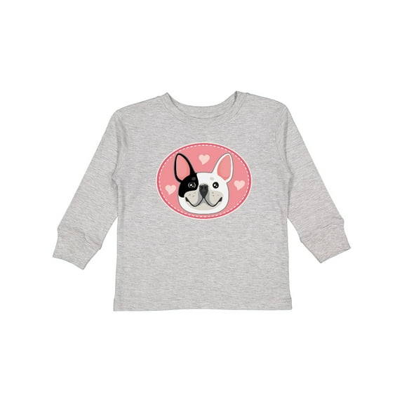 Inktastic French Bulldog Dog Girls Long Sleeve Toddler T-Shirt